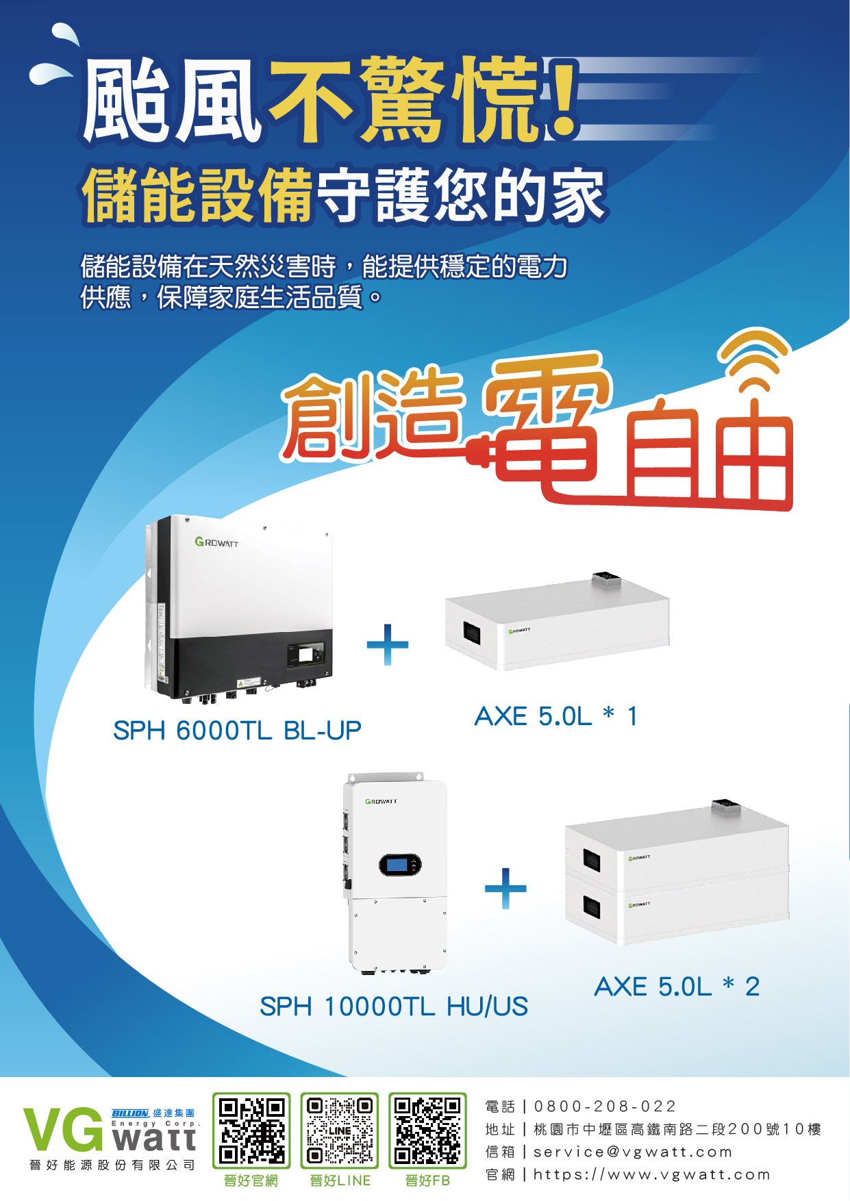 Read more about the article 颱風不驚慌！儲能設備守護您的家